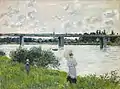 Claude Monet:Blick auf die Brücke von Argenteuil1874