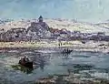 Claude Monet:Vétheuil im Winter, 1879, Frick Collection, New York City