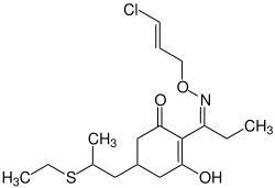 Strukturformel von Clethodim