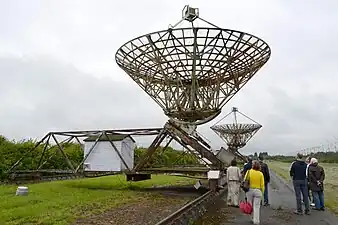 Zwei Antennen des Half-Mile Telescope