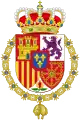 Wappen des Königs von Spanien mit der Collane des Vliesordens