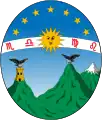 Historisches Wappen von Ecuador (zwei Kondore auf Berggipfeln)