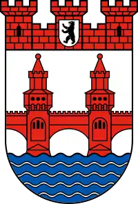 Wappen des Bezirks Friedrichshain-Kreuzberg