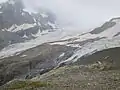 Coazhütte auf dem Felsvorsprung