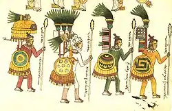 Aztekische Krieger (Codex Mendoza)