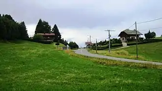 Blick von Süden auf die Passhöhe