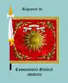 Standarte des Régiment Commissaire Général, Vorderseite