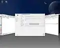 Fenster-Switcher-Plugin, Cover-Modus (Compiz Fusion)