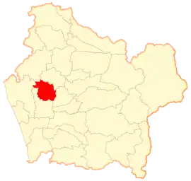 Lage von Cholchol in der Región de la Araucanía