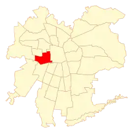 Lage von Estación Central in Santiago