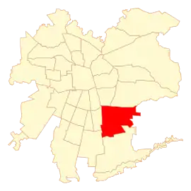 Lage von La Florida in Santiago