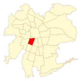 Lage von Pedro Aguirre Cerda in Santiago
