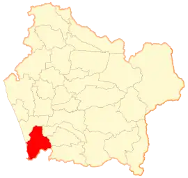 Lage von Toltén in der Región de la Araucanía