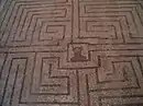 Mosaik mit einem Labyrinth