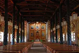 Innenraum der Jesuiten-Reduktionskirche Iglesias de las Misiones, Concepción, Dept. Departamento Santa Cruz, Bolivien