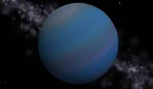 Künstlerische Darstellung von Gliese 876 e
