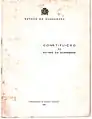 Titelblatt der Verfassung 1961