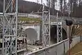 Baustelle am Westportal bei Weilheim (Dezember 2016)