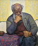 Contadino pensieroso, deutsch: Nachdenklicher Bauer, 1922