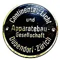 Plakette am Handrad – Version: ZH-Dübendorf