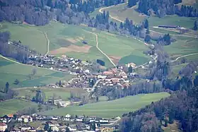 Luftbild von Corcelles