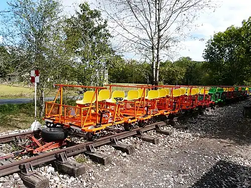 Vélorail (Eisenbahn-Draisine)