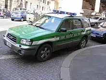 Ein Forester der Corpo Forestale dello Stato
