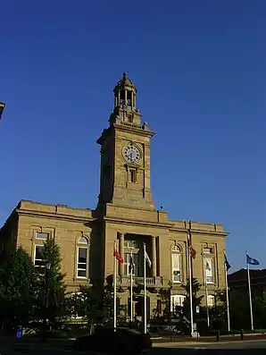 Huron County Courthouse in Norwalk, gelistet im NRHP mit der Nr. 74001534