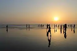 Sonnenuntergang am Strand von Cox's Bazar