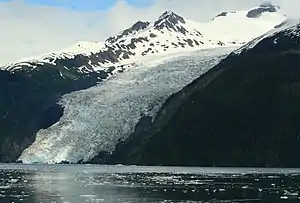 Coxe-Gletscher im Juli 2008