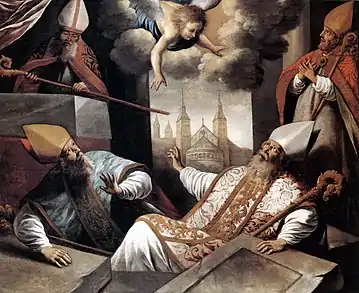Die Erweckung von Monulphus und Gondulphus, Ölgemälde von Gaspar de Crayer  im Bonnefantenmuseum