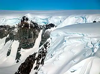 Überflug des Crescent Scarp, Operation IceBridge 2017