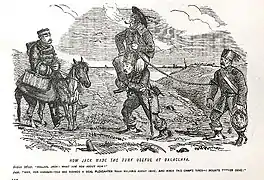 Briten und Osmanen,Britische Karikatur, 1856(Bildtext A)
