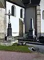 Flurkreuz und Mahnmal an der Kirche Saint-Sébastien