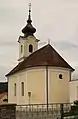 Rückseite der Filialkirche mit Apsis