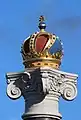 Dreidimensionale österreichische Kaiserkrone, Blauwbrug, Amsterdam