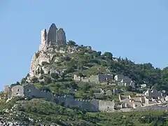 Ansicht des Burgbergs von Norden
