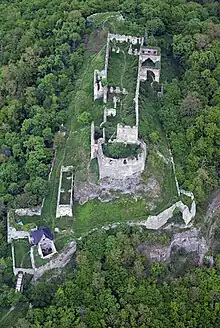 Ruine der Burg Csabrag