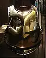 Einschlag einer Kanonenkugel während der Schlacht bei Waterloo auf dem Küraß des Carabiniers Antoine Fauveau