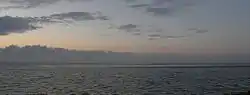 Der Medemsand von Cuxhaven aus gesehen