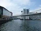 Die Fahrradschlange kurz nach ihrer Einweihung 2014