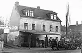 Dölitzer Schmiede, um 1900; erhalten