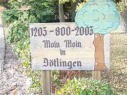 Willkommensschild