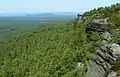 Aussicht in Richtung Nordosten zu den Zschirnsteinen