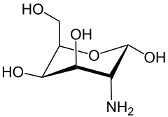 Strukturformel von D-Galactosamin