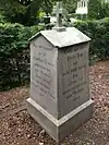 Jobsthardes Grabstein auf dem Wüstener Friedhof