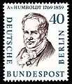 40-Pf-Sondermarke der Deutschen Bundespost Berlin (1957) aus der Serie Männer aus der Geschichte Berlins