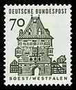 Briefmarke der Deutschen Bundespost (1965) aus der Serie Deutsche Bauwerke aus zwölf Jahrhunderten