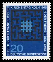 Briefmarke der Deutschen Bundespost (1965): Deutscher Evangelischer Kirchentag 1965 in Köln
