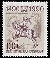 Briefmarken-Jahrgang 1990 der Deutschen Bundespost